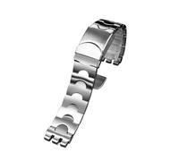 KTRSAVSSA 17 19 21mm Stainless Steel Watch Band Compatible With Swatch YCS YAS YGS YVS IRONY Series Men Women Metal Steel Strap Replacement Bracelet(G21 Silver,17mm)