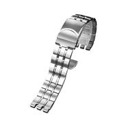 KTRSAVSSA 17 19 21mm Stainless Steel Watch Band Compatible With Swatch YCS YAS YGS YVS IRONY Series Men Women Metal Steel Strap Replacement Bracelet(G27 Silver,21mm)