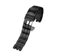 KTRSAVSSA 17 19 21mm Stainless Steel Watch Band Compatible With Swatch YCS YAS YGS YVS IRONY Series Men Women Metal Steel Strap Replacement Bracelet(G27 Black,21mm)