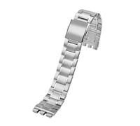 KTRSAVSSA 17 19 21mm Stainless Steel Watch Band Compatible With Swatch YCS YAS YGS YVS IRONY Series Men Women Metal Steel Strap Replacement Bracelet(G26 Silver,21mm)