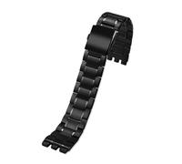 KTRSAVSSA 17 19 21mm Stainless Steel Watch Band Compatible With Swatch YCS YAS YGS YVS IRONY Series Men Women Metal Steel Strap Replacement Bracelet(G26 Black,21mm)