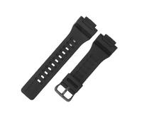 KTRSAVSSA 18mm Black Silicone Watchband Compatible With Casio DW-H5600 AQ-S810 AEQ-110W TRT110 Convex Interface Original Silicone Watch Strap(Black-Black-K5)