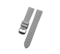 KTRSAVSSA 20mm 22mm FKM Fluoro Rubber Watch Band Diving Quick Release Stainless Steel Pin Buckle Bracelet Compatible With Omega Seiko Rolex Strap(Grey-black,22mm)
