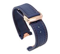 KTRSAVSSA 20mm Rubber Silicone Strap Compatible With Omega Seamaster 300 AT150 Aqua Terra Watch Band Men Stainless Steel Folding Buckle Wrist Bracelet(Blue orange rose)