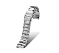KTRSAVSSA 20mm Stainless Steel Strap Compatible With Adapted To Seiko PROSPEX Series Small Monsters SRPH75K1/SRPD25K1 Watch Men Watchband Black(Silver)