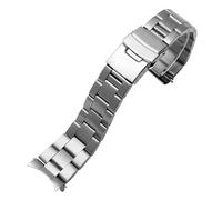KTRSAVSSA 22mm Diving Steel Metal Strap Compatible With Casio Duro Mdv107-1A MDV106-1A Watch Wristband Bracelet Watchband Replacement Parts 3 Styles(Silvery 3)