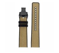 KTRSAVSSA 22mm Quick Release Wristband Compatible With Tissot T-Sport Darth Vader T125617 T116617 T116nylon Silicone Strap Khaki Green Men Watchband(Khaki black Folding)
