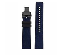 KTRSAVSSA 22mm Quick Release Wristband Compatible With Tissot T-Sport Darth Vader T125617 T116617 T116nylon Silicone Strap Khaki Green Men Watchband(Blue Black Folding)