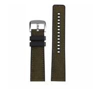 KTRSAVSSA 22mm Quick Release Wristband Compatible With Tissot T-Sport Darth Vader T125617 T116617 T116nylon Silicone Strap Khaki Green Men Watchband(Green silver pin)
