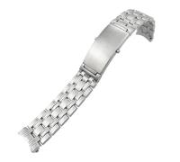 KTRSAVSSA 316L Stainless Steel Curved End Watchband 20mm 22mm Compatible With Omega Seamaster Planet Ocean Diver 300 Silver Solid Watch Strap(9 strains,22mm)