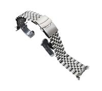 KTRSAVSSA 316L Stainless Steel Strap Compatible With Seiko SKX007/009 Watch 20mm 21mm 22mm Compatible With Oyster Compatible With Jubilee Curved Bracelet Luxury Solid Buckle(For Jubilee,20mm-Nologo)