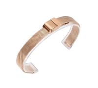 KTRSAVSSA Compatible With Any 6mm 8mm 10mm 12mm 14mm 16mm Stainless Steel Watch Band Strap Ceramic Watchband Women Rose Gold Mesh Belt Bracelet(A Rose gold,12mm)