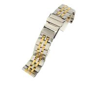 KTRSAVSSA Compatible With Breitling Super Ocean Avenger Blackbird Reconnaissance Aircraft Aviation Timing Stainless Steel Watch Strap 22 24mm(Steel golden,20mm)