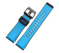 KTRSAVSSA Compatible With Casio G-SHOCK Octagonal GA2000 GA2200 Resin Silicone Watch Band PRG-600/650 PRW-6600 Rubber Strap Waterproof Bracelet 24mm(Sky blue)