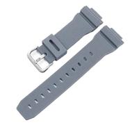 KTRSAVSSA Compatible With Casio G-SHOCK Silicone Bracelet GM2100/5600/6900 GA2100 DW5600 Watchband Waterproof Rubber Strap Male 16mm(Grey-silver)