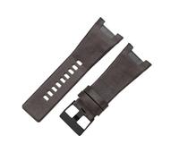 KTRSAVSSA Compatible With Diesel Dz1216 Dz1273 Dz4246 Cow Leather Waterproof Breathable Watchbands With Concave Interface 32mm(Brown(PW)-Black-K3)