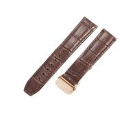 KTRSAVSSA Compatible With Maurice Lacroix Pontos PT6148 PT6388 Les Classiques LC6017 Original Seamless Fitting Flat Interface Cowhide Watch Strap(Brown-Rose,22mm)