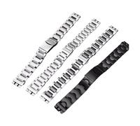 KTRSAVSSA Compatible With SWATCH YCS YAS YGS IRONY Series Stainless Steel Watch Band Men's And Women's Replacement Bracelet Folding Buckle Watch Strap(G17 Silver,17mm)