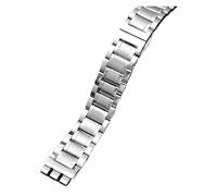 KTRSAVSSA Compatible With SWATCH YCS YAS YGS IRONY Series Stainless Steel Watch Band Men's And Women's Replacement Bracelet Folding Buckle Watch Strap(G18 Silver,17mm)