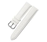 KTRSAVSSA Lacquered Leather Watchband Compatible With Women's Wristband Fashion Bracelet 14 16 18 20mm Black Red Purple(White Pin clasp,14mm silver clasp)