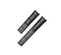KTRSAVSSA New Leather Strap Compatible With Tag Heuer Watch Carrera Monaco Watch Belt Black Brown Bracelet Wristwatch Watchband 19mm 20mm 22mm(Black-no buckle,20mm)