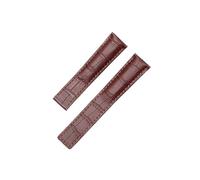 KTRSAVSSA New Leather Strap Compatible With Tag Heuer Watch Carrera Monaco Watch Belt Black Brown Bracelet Wristwatch Watchband 19mm 20mm 22mm(Brown-no buckle,19mm)