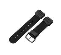 KTRSAVSSA Nylon Canvas Watch Strap Band Compatible With Casio G Shock AE1200 1000 SGW300 400H MRW-200 W-S200H W-800H W-216H W-735H F-108WH AEQ-110W(Black-Black-K7)