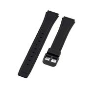 KTRSAVSSA Replacement Resin Watch Strap 18mm Compatible With Casio F-91W/94/105 Special Interface Needle Buckle Flexible Sweatproof Daily Wear (Black-BK-K1)