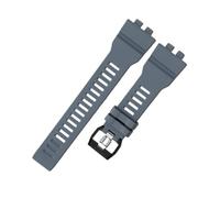KTRSAVSSA Silicone Watch Strap Compatible With Casio GBA-800 GBD-800 Resin Watchband G-SHOCK Waterproof Rubber Men's Accessories Black(Grey)