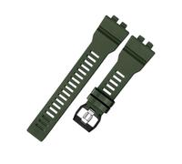 KTRSAVSSA Silicone Watch Strap Compatible With Casio GBA-800 GBD-800 Resin Watchband G-SHOCK Waterproof Rubber Men's Accessories Black(Green)