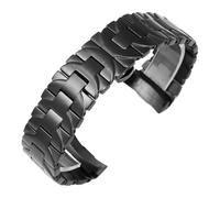 KTRSAVSSA Solid Stainless Steel 24mm 22mm Steel Black Accessories Compatible With Panerai Luminor Series Pam441 111 Arc Interface Men's Watch Straps(Black,24mm)