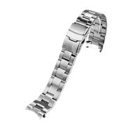 KTRSAVSSA Strap Compatible With SEIKO Seiko No. 5 Water Ghost SRPD63K1 Skx007/009 SKX173 Series Arc Steel Belt Stainless Watch Band(Silver - Style C,20mm)