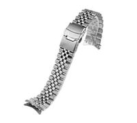 KTRSAVSSA Strap Compatible With SEIKO Seiko No. 5 Water Ghost SRPD63K1 Skx007/009 SKX173 Series Arc Steel Belt Stainless Watch Band(Silver - Style B,20mm)