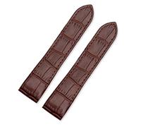 KTRSAVSSA Waterproof Leather Watch Strap Compatible With Cartier Santos 100 Men's And Women Folding Buckle Strap 20mm 23mm(Brown-No buckle,20mm)