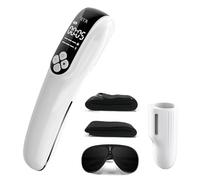 KTS Handheld Red Light Device, 12 x 650nm&4 x 808nm Pain Relief Device, Portable Red Light for Muscle Relaxation, Knee Back Shoulder Reliever with Goggles