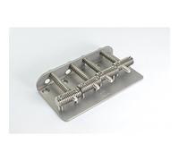 KTS Titanium Vintage Style Bass Bridge Set - threaded Titanium saddles and titanium bridge plate