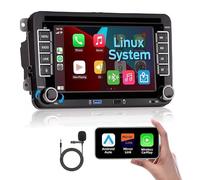 KTTCORLP Linux 7 Inch Car Radio with Screen for Golf 5 6 VW Polo T5 Passat Touran Seat with Navigation FM/AM, Apple Carplay, Android Car, Steering Wheel Ctrl, 2Din Dab Car Radio Touch Display
