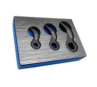 KTTOOL 3 Pcs Pry Bar Wrench Adaptor Head Set, Crowbar Adapter Head Tool, Half Shaft Removal Car Repairing Tools 1/2" 3/8" 1/4" D (Square) Profile