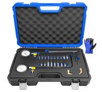 KTTOOL Brake Pressure Gauge, Universal Brake Pressure Tester, 0-3500PSI ABS Hydraulic Oil Pressure Gauge Kit, Brake System Test Diagnostic Tool for Car Truck