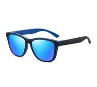 KTUCN 1PC Polarized Sunglasses Men Women Mirrored Driving Fishing Sun Glasses With UV400 Protection Classic Retro Shades, Black Green,HFA,001