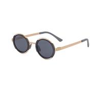 KTUCN 2025 Round Frame Polarized Sunglasses Unisex UV400 Anti-UV Protection Outdoor Driving Party Screwless Fashion Trendy,C7,HFA,001