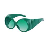KTUCN 2025 Runway Style Round Frame Sunglasses for Women Trendy Fashion Party Eyewear UV400 All-Weather Protection,C5,HFA,001