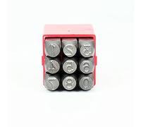 KTUCN 3/4/5mm Dotted Steel Seal, Car Chassis Number Stamp Punch, 9pcs/Box, Numbers 4MM