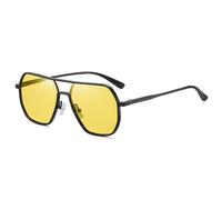 KTUCN Aluminum Magnesium Sunglasses for Men Polarized Sunglass Male Photochromic Night Vision Fishing Driving Sun glasses,Black night vision,HFA,001