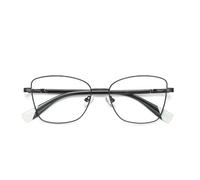 KTUCN Anti-blue light spring hinge women's metal colorful cat eye glasses frame leopard print glasses UV400,Black,BH01