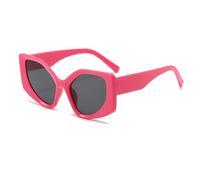 KTUCN Big Frame Vintage Cat Eye Sunglasses Women Men Sun Glasses Retro Polyg