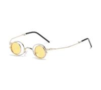 KTUCN Casual Stylish Flip Sunglasses For Women Tiny Round Foldable Glasses Trend Fashion Eyewear UV400,HD7,BH01