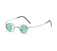 KTUCN Casual Stylish Flip Sunglasses For Women Tiny Round Foldable Glasses Trend Fashion Eyewear UV400,HD5,BH01