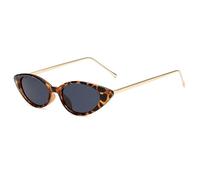 KTUCN Cat Eye Sunglasses Women Fashion Ladies Sun Glasses Trendy Female Eyewear Green Leopard Retro Shades UV400,Leopard grey,BH01