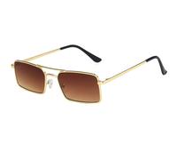 KTUCN Classic Retro Women's Sunglasses Summer Styles Steampunk Sun Glasses Female Vintage Chic Shades Red Yellow,gold tea,138mm